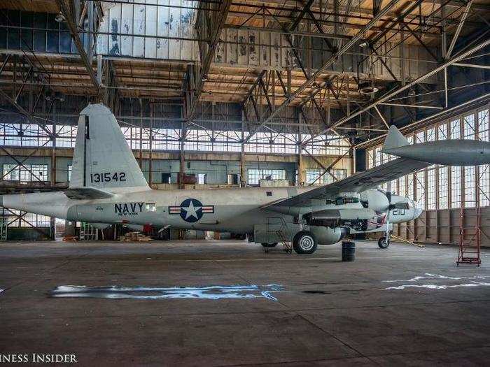 A Lockheed P-2 Neptune, another patrol and anti-submarine aircraft from the Cold War era.