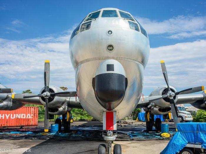 This Boeing C-97, the military version of the Boeing 377, is currently under restoration by the Berlin Airlift Historical Foundation.