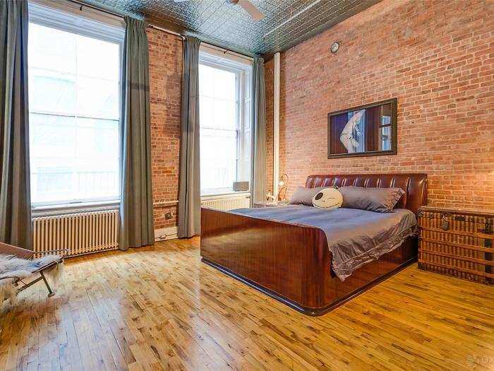 Traditional radiators give the apartment an old-fashioned feel.