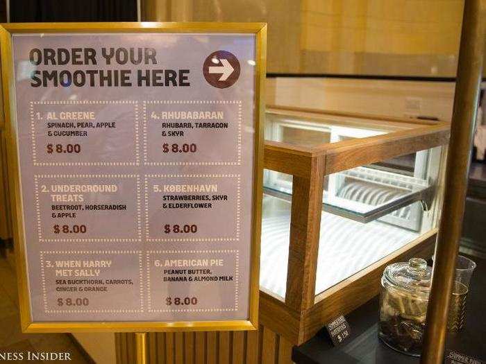 They also serve a variety of smoothies.