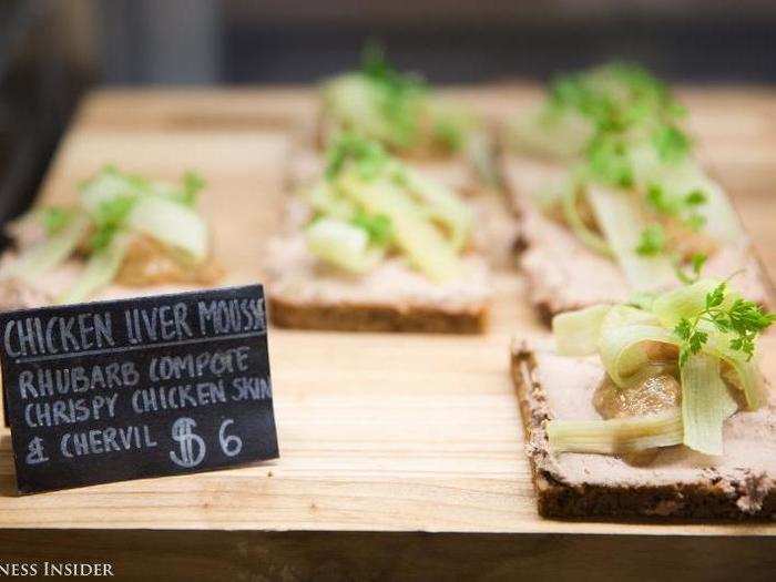 The most popular stand seems to be Open Rye, who specializes in smorrebrod, open-faced sandwiches.