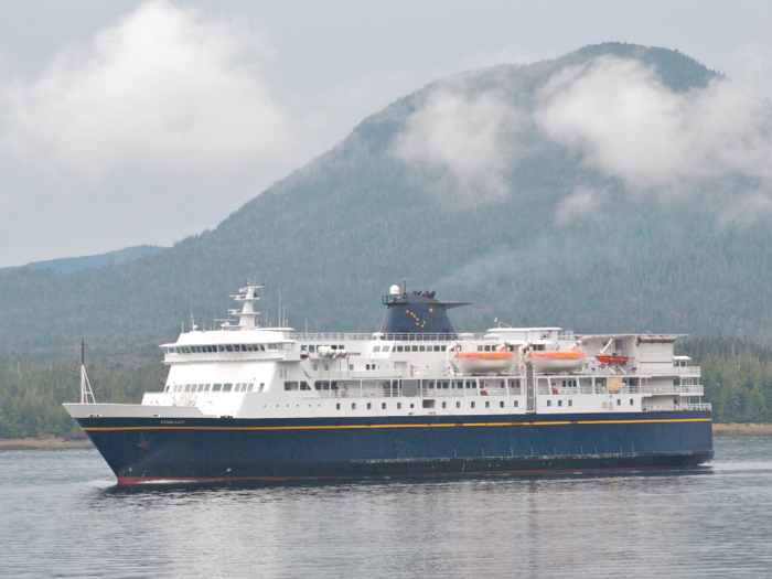 Instead of taking a cruise to Alaska, take the Alaska Ferry (or poor man