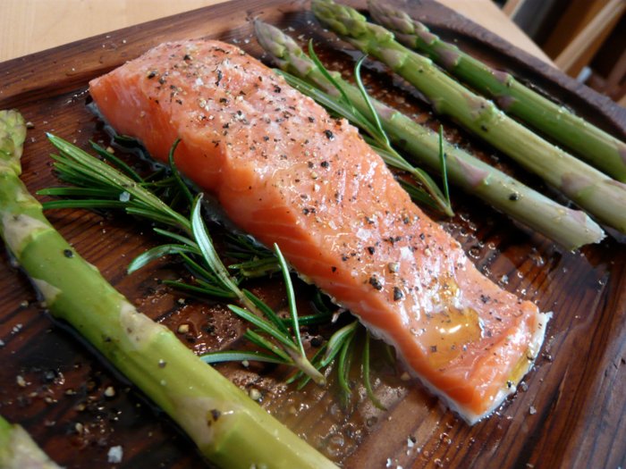 Treat yourself to a dinner of fresh-caught King Salmon, an Alaska special. It