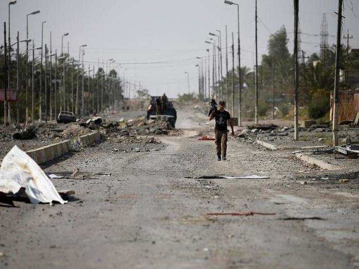 Iraqi forces made their way through the city and observed what was left behind from ISIS