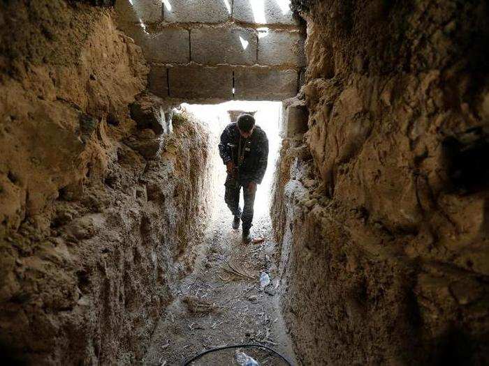 The militants also built underground tunnels around Fallujah, as they have in other areas under ISIS control.