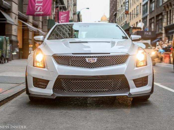 Up front, Cadillac beefed up the ATS-V