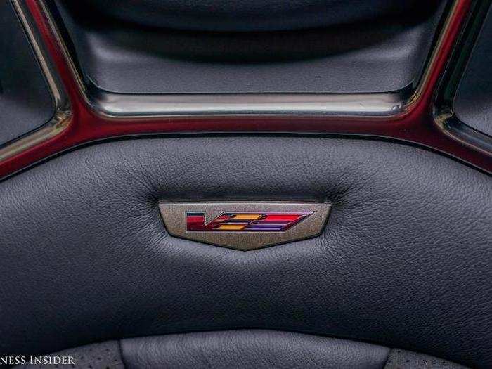 The V-Series logo looks pretty sweet, and the leather upholstery was high quality.