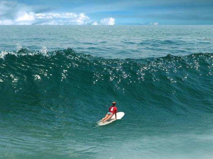 Brave the waves and go surfing in Malibu, California.