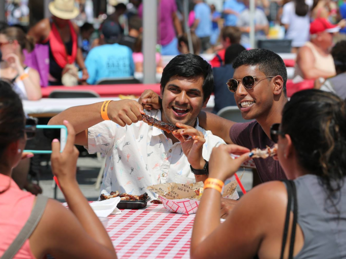 Pig out at the annual Atlanta Bar-B-Q Festival on August 12th and 13th.