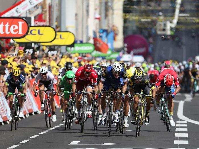 Kittel won stage four of the Tour de France on Tuesday