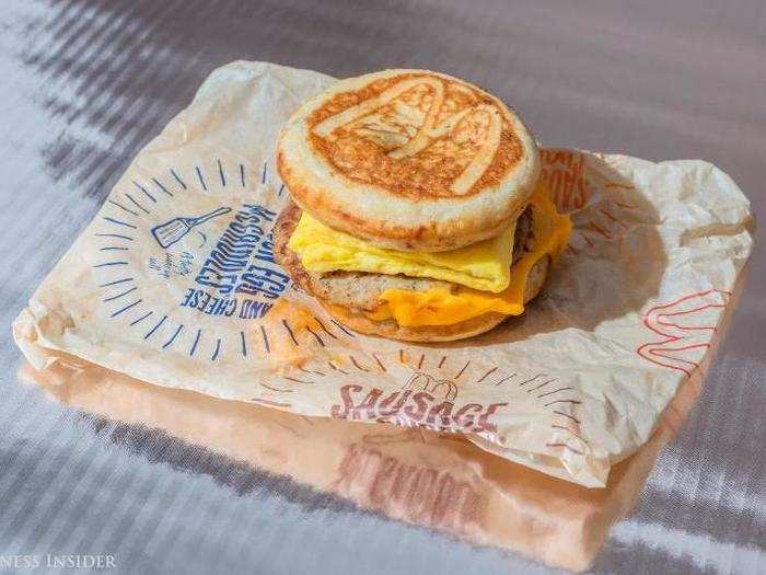 When its inconspicuous shroud unfurls, you can see the McGriddle in all its golden, sweet splendor.