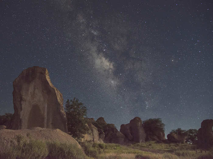 The Chaco Canyon National Park in New Mexico offers extremely dark, clear skies and a high elevation.