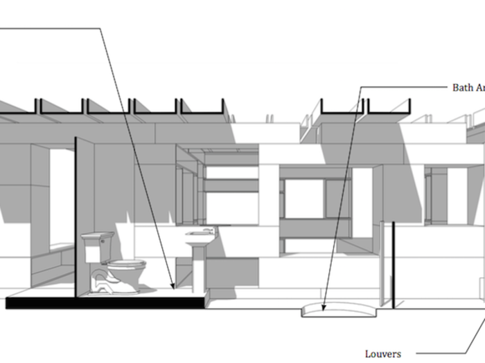 The prototype measures about 400 square feet with a small terrace.