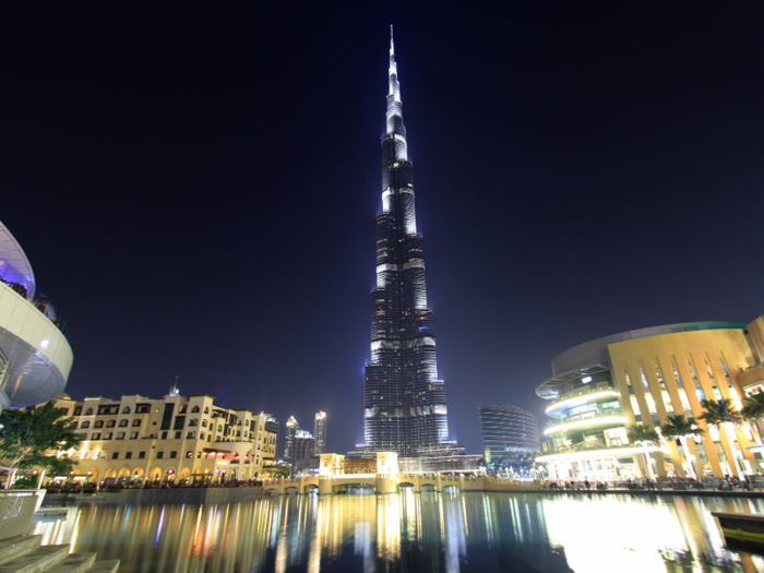 BURJ KHALIFA: This megatall skyscraper towers over Dubai, and at 2,722 feet is the tallest structure in the world.