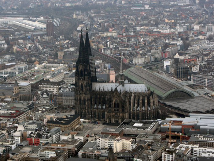 COLOGNE CATHEDRAL: This Roman Catholic cathedral is a renowned example of Gothic architecture, and is the most-visited landmark in Germany.