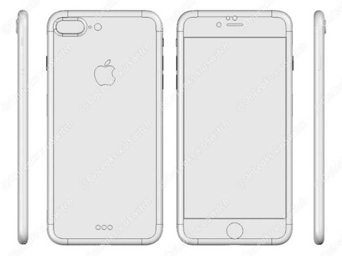 Here are more schematics showing the dual camera and Smart Connector on the iPhone 7 Plus.