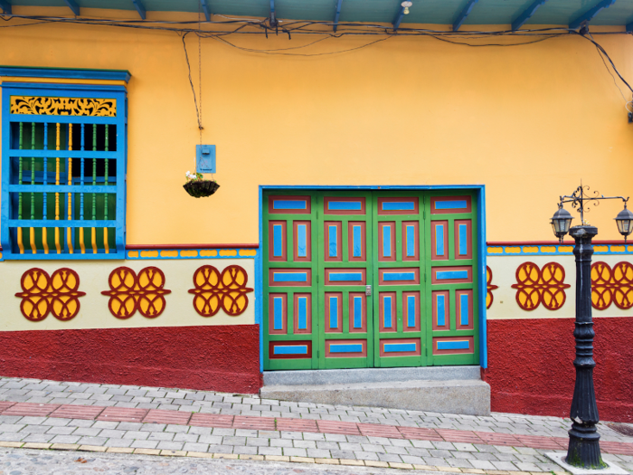 ...and brightly-painted homes.