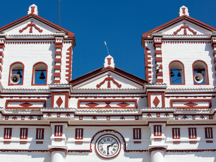 Guatapé is also home to the beautiful Church of Our Lady Carmen.