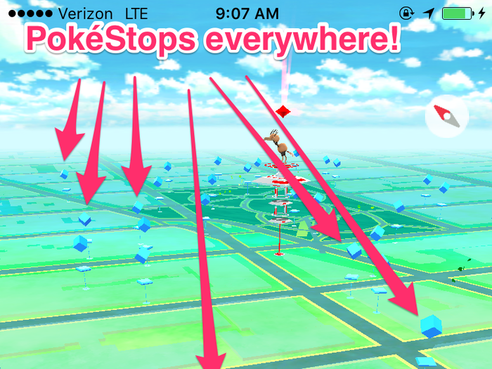 PokéStops are like pit stops, where you will find items that you need to catch Pokémon. They