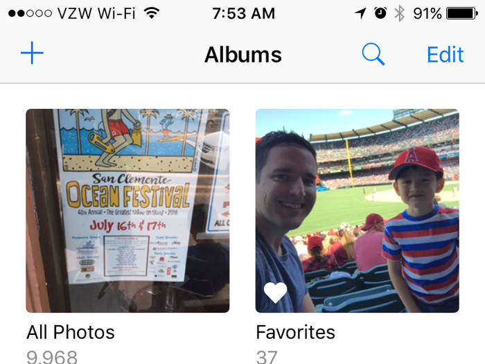 You can also find photos by location or by a specific person.