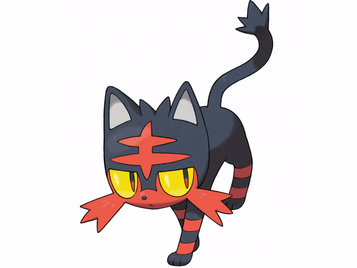 Litten is a Fire-type cat with a surly attitude. He attacks using flaming hairballs.