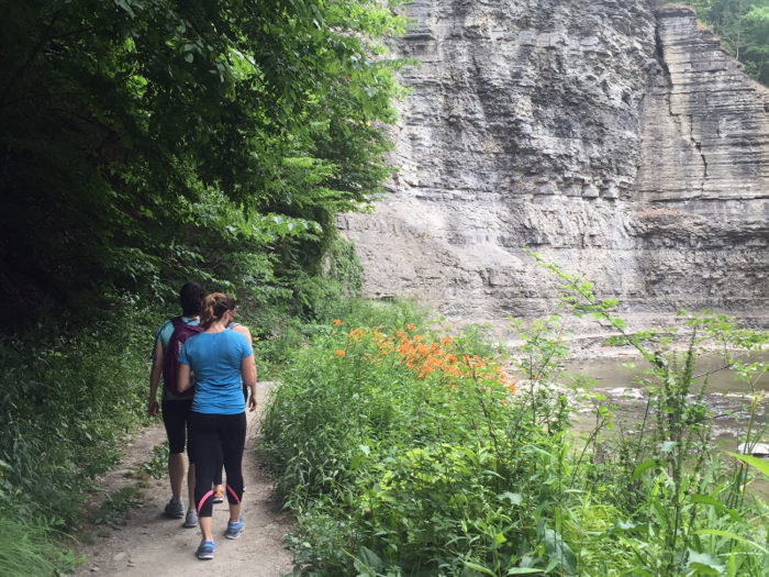 ... and hiked through gorges.