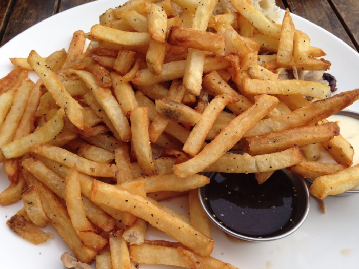 INDIANA: The classic Belgium fries at Brugge Brasserie in Indianapolis come with a host of different dipping sauces — anything from roasted garlic aioli to blue cheese to fresh herb pesto. Order the "l