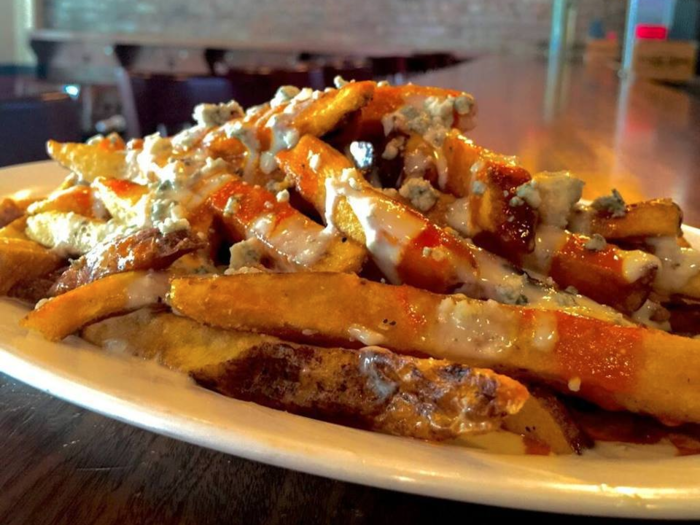 NEW JERSEY: Left Bank Burger Bar in Jersey City dedicates an entire portion of its menu to loaded fries, giving customers ample ways to indulge in cheesy, potato-y goodness. Customers love the buffalo sauce and bleu cheese-topped "Jersey Devil" fries as well as the chili and cheese-smothered "Chilltown" option.