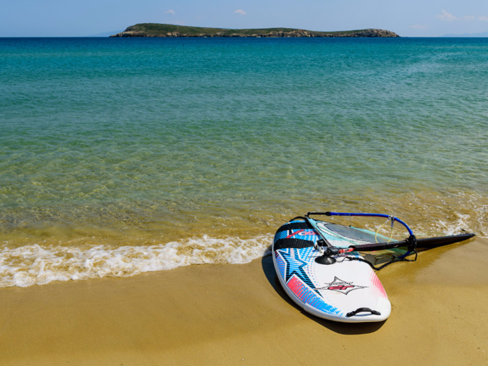 Best for windsurfing: Paros