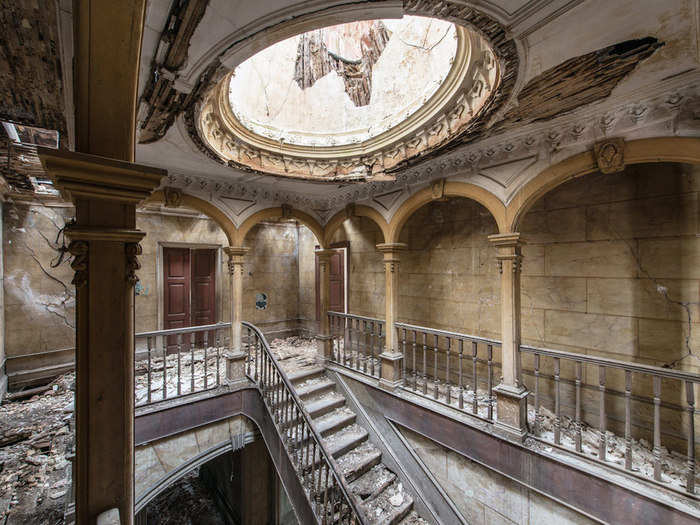 "Since I was a kid, I always loved wandering in [abandoned] locations," Veillon, who was born in Paris, said. Today, the photographer combines his love of abandoned buildings with photography, as with this image of a decaying villa in Portugal.