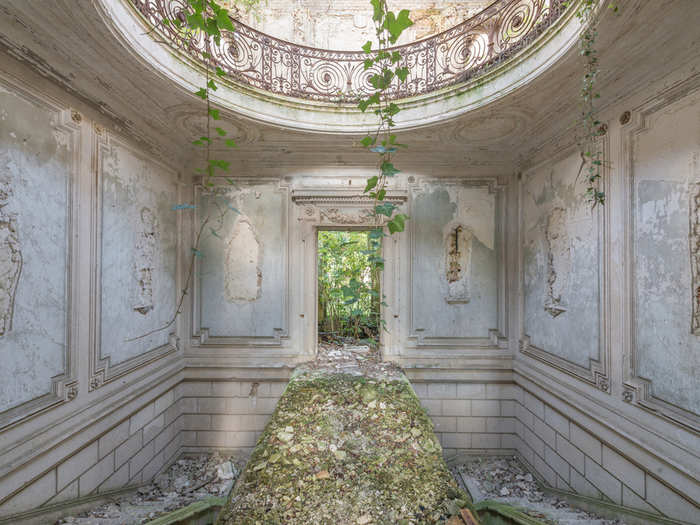 “I try to show the beauty left, playing with light to breathe life into [neglected spaces] for a short instant,” Veillon said. This overgrown castle in France is a perfect example...