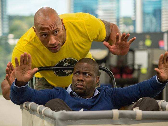 In 2016, Johnson has shown his funny side, teaming up with Kevin Hart for the comedy "Central Intelligence," which is currently the highest-grossing domestic comedy of the year with over $110 million.