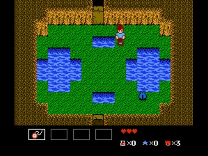 Fight enemies with a yo-yo and solve puzzles in "StarTropics," a rare Nintendo game that was made for the west and never released in Japan.