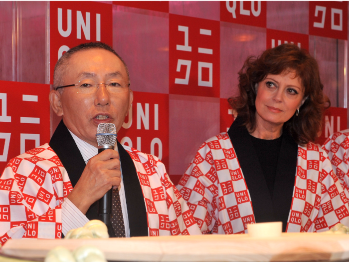 Japan — Tadashi Yanai, $14.6 billion (£11 billion). Yanai owns Fast Retailing, which means he also owns the Uniqlo clothing brand, which is ubiquitous on high streets around the world. He recently said, "I might look successful but I