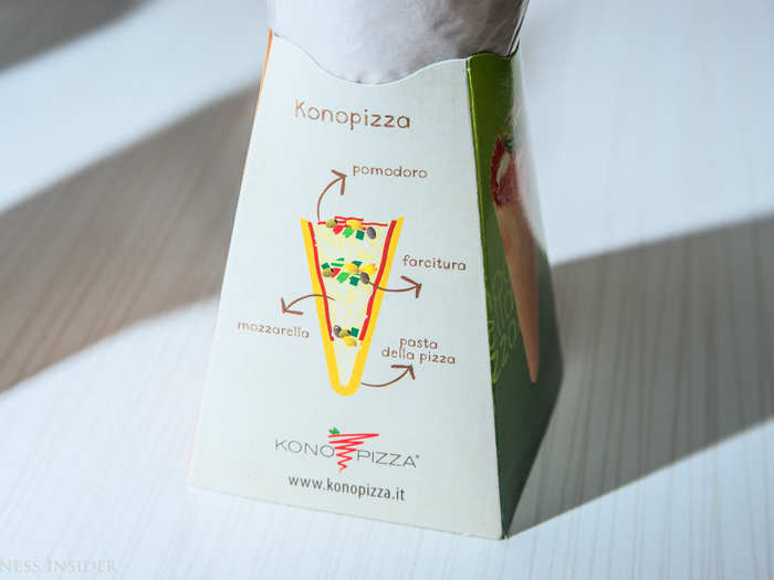 Each cone comes in a little cardboard stand for convenience; while the cones are clearly meant to be handheld, you can set them down all the same.