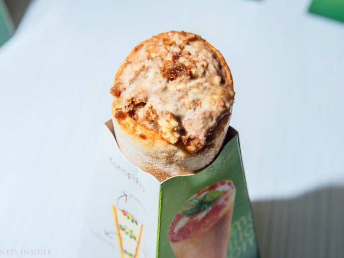 The dessert cones — in this instance, the tiramisu flavor — are woefully small.