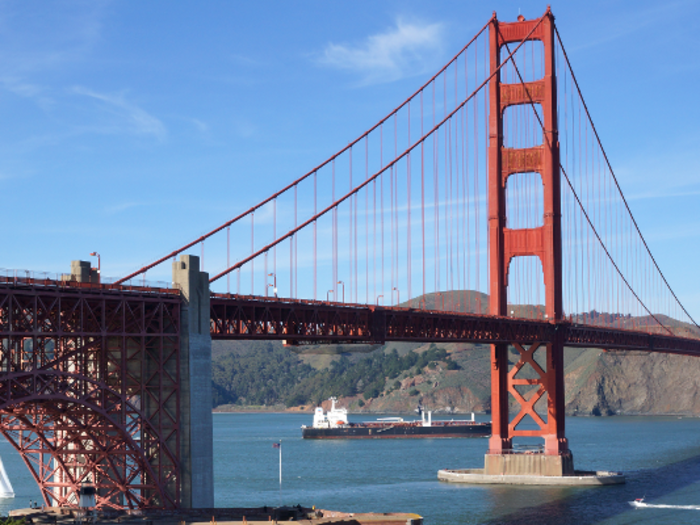 The bright red Golden Gate Bridge has been the symbol of San Francisco for decades.