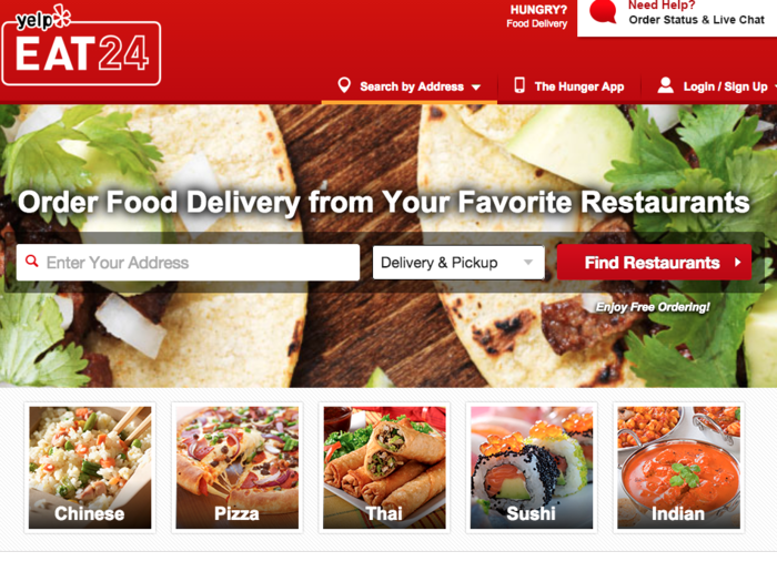 Yelp-owned Eat24 is often the default ordering option on the reviews site, but it has a standalone app too so that it can serve up hot dishes to over 1,500 cities.