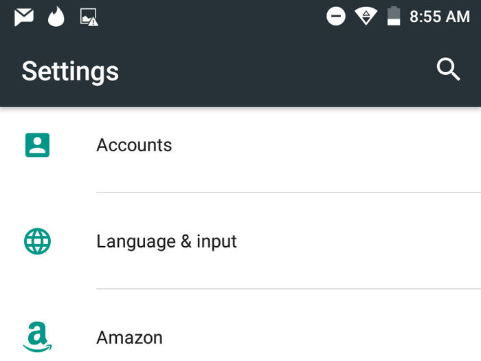 In your settings menu, meanwhile, there’s a dedicated menu for managing your Amazon preferences.