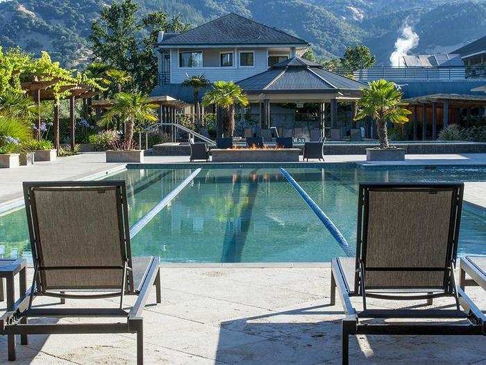 Pamper yourself at Calistoga Spa Hot Springs. Take a mud bath or just relax by the pool.