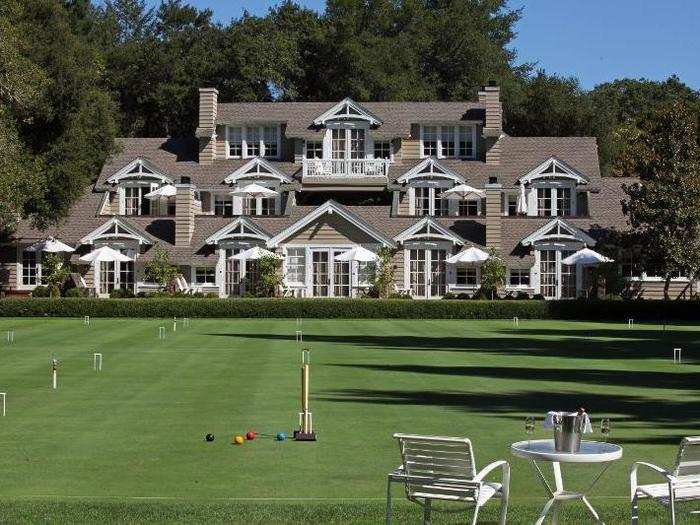 Don your crispest white threads and hit the lawn at Meadowood Napa Valley for a game of croquet.