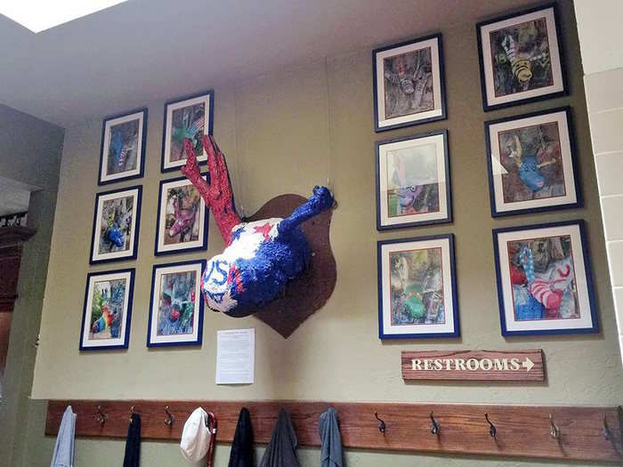 Check out the famous Napa Moose Head at Downtown Joe’s.