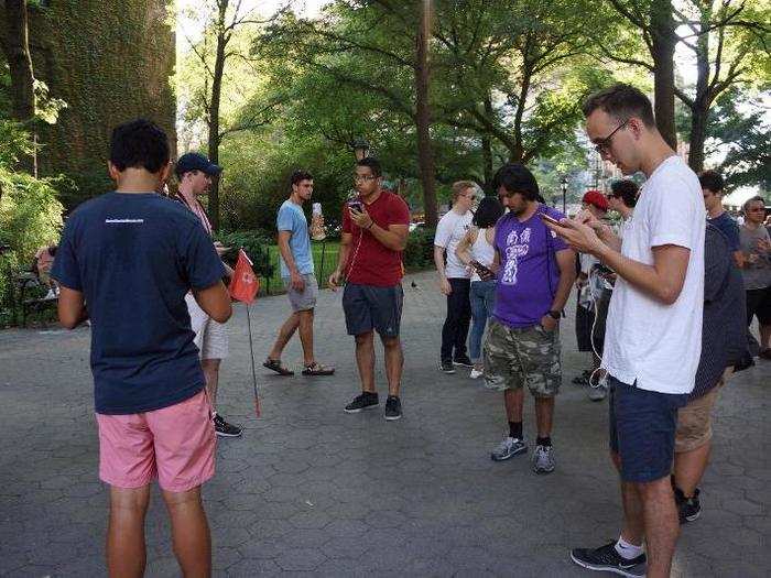 We finished the tour at the American Museum of Natural History on the upper west side of the park. Adam told us that it was a popular place for Charmanders to spawn, but I didn