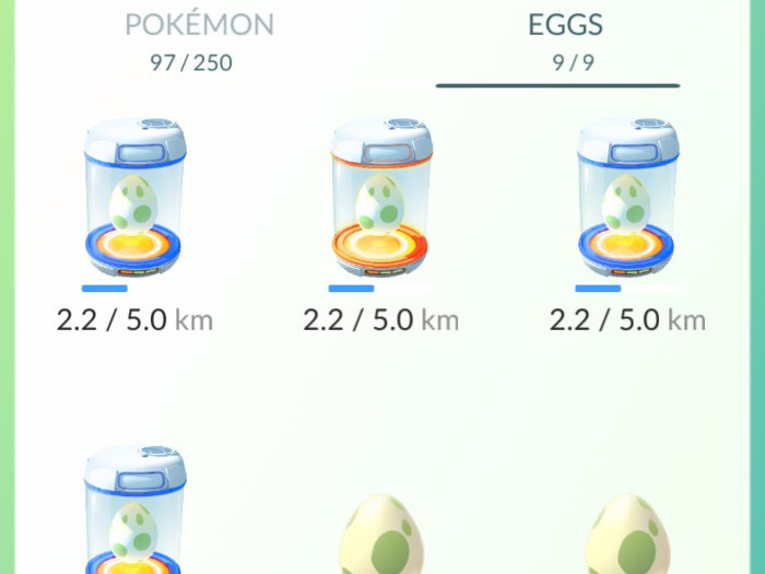 What to do with your eggs: incubate! Constantly! Target longer walks for better Pokemon