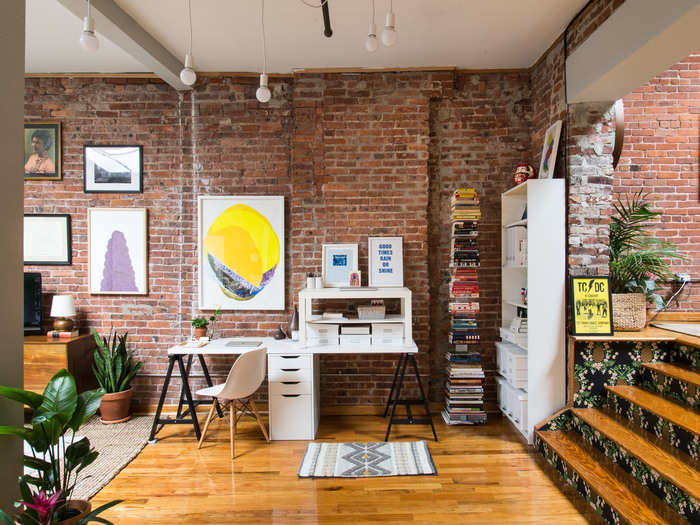 "The open loft floor plan is challenging without defined rooms, so [DeBois] helped me find ways to make areas feel different and stylistically separate from each other," Chun said.