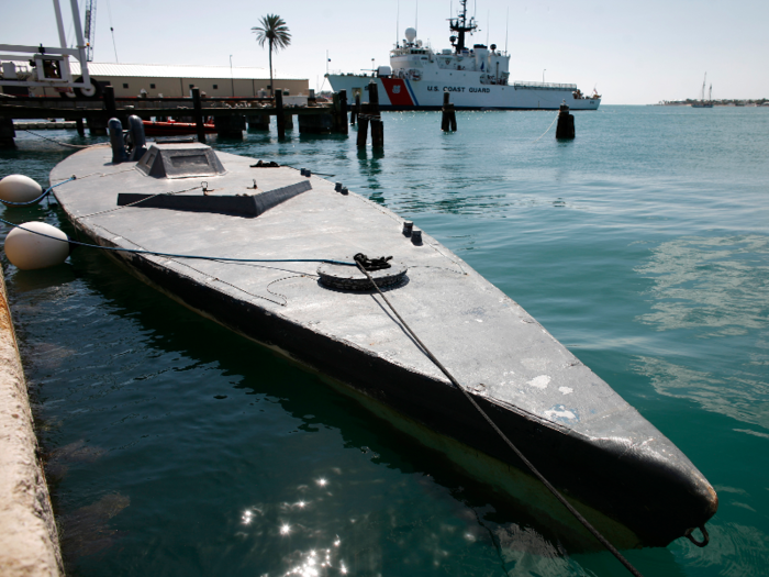 Submarines carry tens of thousands of pounds of drugs across the border.