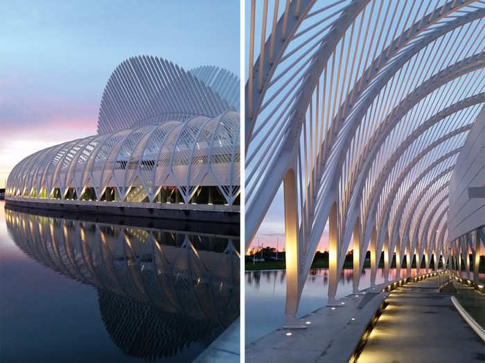 The Innovation, Science, and Technology building at Florida Polytechnic University in Lakeland.