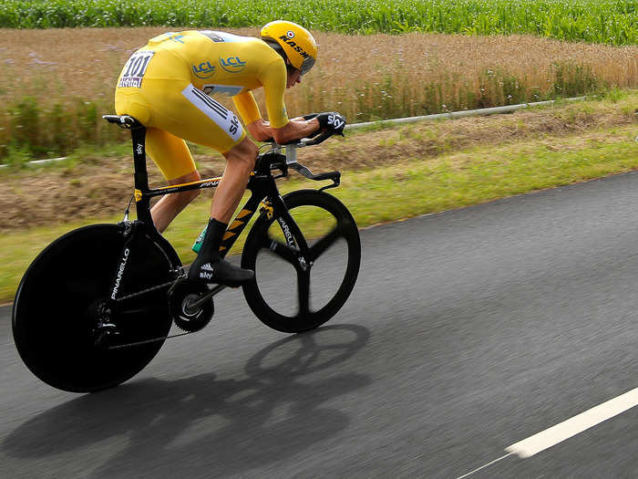 Wiggins rode Osymetric rings when he won the 2012 Tour.