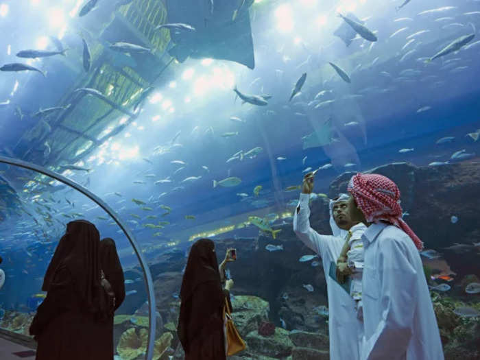 Dubai Aquarium and Burj Khalifa