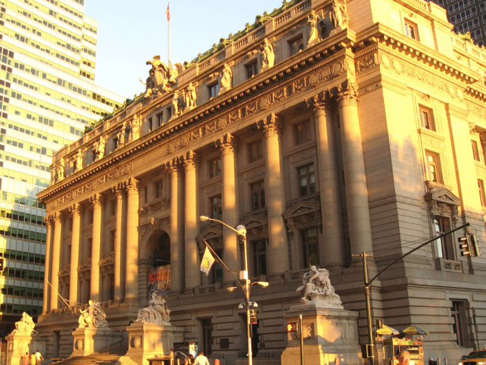 ALEXANDER HAMILTON U.S. CUSTOMS HOUSE: This ornate building was constructed in the early 1900s. Duty collection for the Port of New York operated out of the building, though nowadays it houses the National Archives in New York City as well as a bankruptcy court.